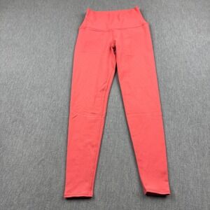 Alo Yoga Leggings Womens Xs Pink Seamless Cropped 25" Gym‎ Running Active Pants